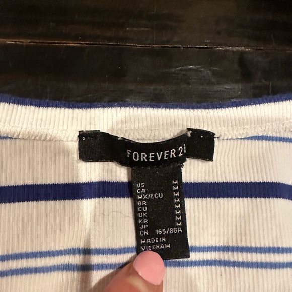 Forever 21 striped tank - Picture 3 of 3